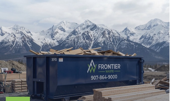 Frontier Waste roll-off dumpster